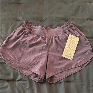 Hotty hot low rise 4” inseam viola color